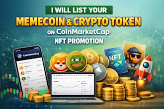 list your memecoin and crypto token on coinmarketcap nft promotionnft promotion