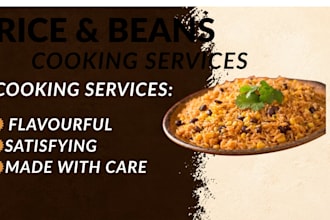 cook tasty and delicious rice and beans suitable for all events and occasion