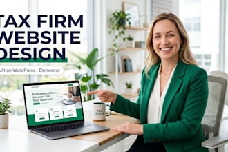 design a website for tax firms and CPA accountants