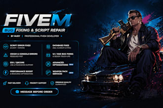 create you fully custom fivem scirpts, weapons, maps, cars