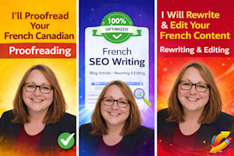 proofread and edit french canadian content