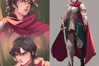 draw anime fan art illustration for tshirts,merch etc