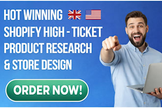 shopify high ticket product research, high ticket shopify dropshipping store