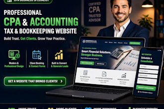 build cpa accounting tax firm bookkeeping financial service business website