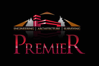 create modern architecture and construction logo