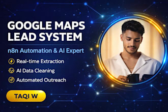 build custom google maps ai lead extractor using n8n