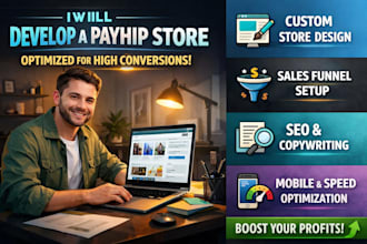 develop a payhip store optimized for high conversions