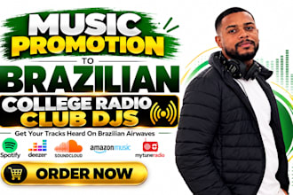 promote your music to top brazilian college radio stations and club djs