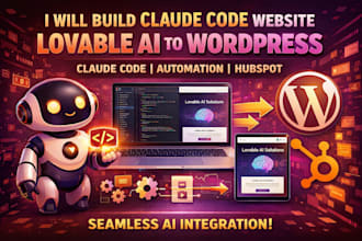build claude code website lovable ai to wordpress claude code automation hubspot