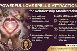 cast a love spell and attraction spell for relationship and manifestation