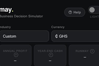 build a data driven business decision simulator in python
