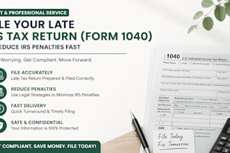 file your late US tax return form 1040 and reduce irs penalties fast