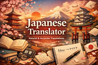 deliver natural fluent japanese translations