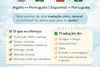 vou traduzir textos profissional ingles portugues rapido