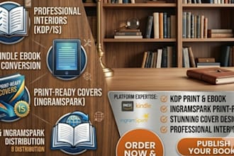 do paperback formatting  kindle  formatting cover design for ingramspark