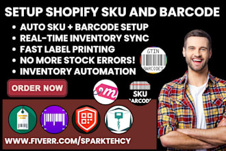 setup shopify sku and barcode 506 easyscan yanet barcodeman sgt skugen ar