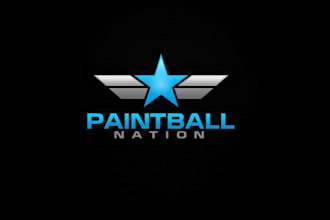 design improve paintball nation logo