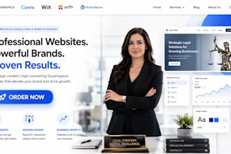squarespace consulting firm corporate service business website design redesign
