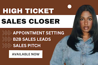 high ticket sales closer sales representative lead generation sales leads