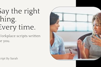 write professional scripts for workplace conversations