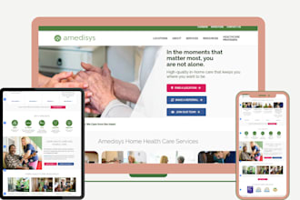 build healthcare nonprofit homecare website charity ngo 501c3 non profit website