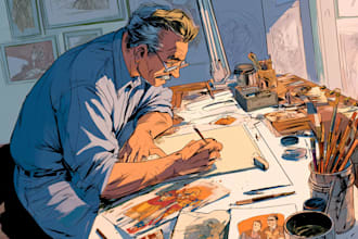 comic book illustration with comic book illustrator
