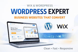 design wordpress website wix website expert wordpress elementor expert