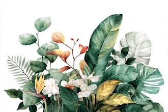 create detailed botanical illustrations of plants, flowers, and herbs