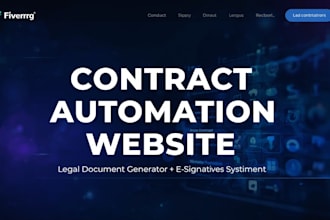 build custom contract automation websites and legal document nda generators