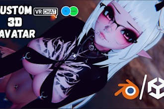 fix design custom vrchat avatar optimize furry avatar 3d vrc for pc and quest