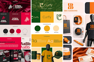 create full branding kit, brand guidelines and logo design