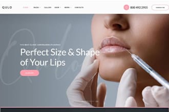design squarespace botox clinic website cosmetic treatment website