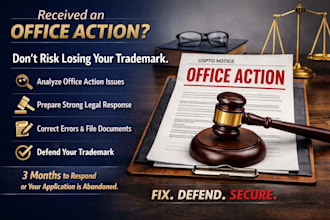 file strong legal response to trademark office action refusals for USA and UK