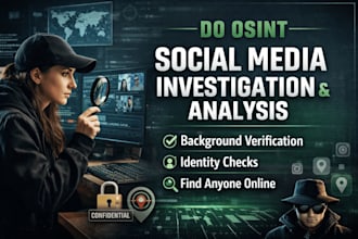 analyze social media profiles and provide osint digital footprint reports