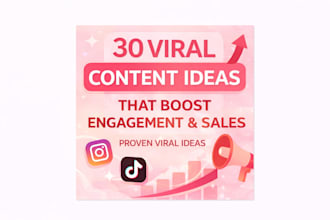 create 30 viral content ideas for beauty businesses