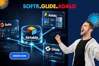 build your no code app with softr, adalo, or glide using airtable database