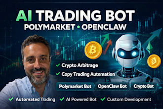 develop polymarket bot, openclaw ai trading arbitrage copy trading crypto bot
