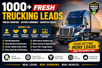 do trucking leads, fmcsa carrier database, owner operator, logistic leads