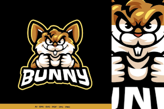 design super high quality rabbit logo with free source file