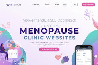 create wix menopause clinic website for womens health practices women wellness