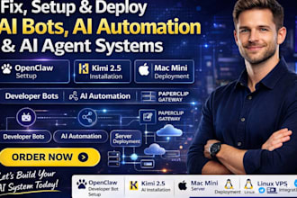 fix setup openclaw open claw developer bot install deploy kimi 2 5 mac mini bot