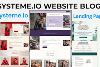 build systeme io online course, affiliate funnel email automation landing pages