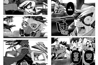 sketch black and white manga comic with detailed ink art anime sfw webtoon manga