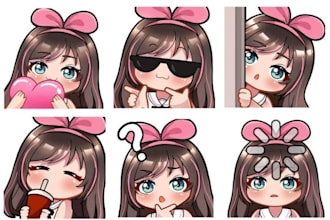 create animated chibi emotes for twitch discord and vtuber