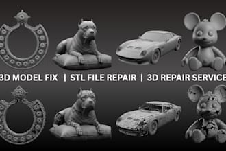 fix stl file repair mesh clean up 3d scan stl file edit stl 3d printing
