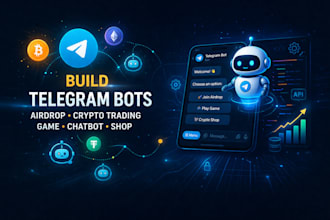 build telegram airdrop bot, crypto bot telegram game bot chatbot crypto shop bot
