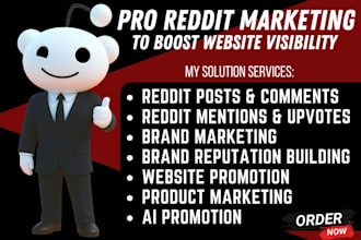 create organic reddit SEO post threads to market ai brands