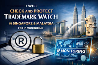 check and protect trademark watch in singapore and malaysia for IP monitororing