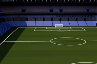 stadium modular 3d blender