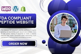 build fda compliant peptide website research peptide and ecommerce peptide store